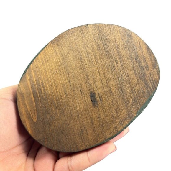 Vintage 1995 Folk Art Figure Sculpture Girl W Christmas Tree Signed Phil Wooden - Picture 5 of 10